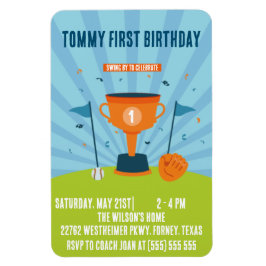 野球第1期バースデースポーツテーマ マグネット