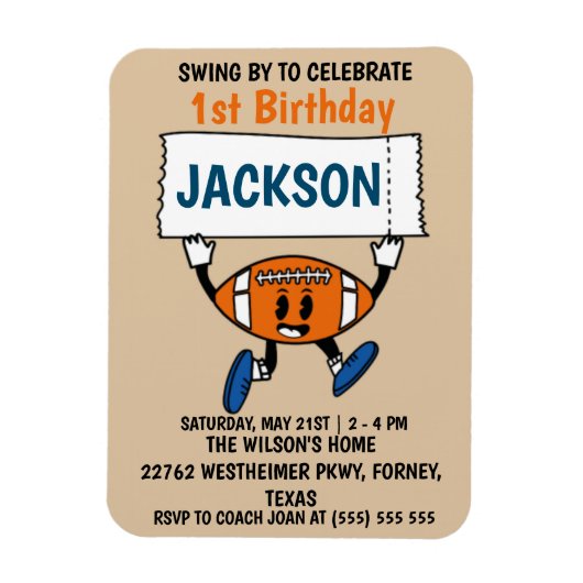 野球第1期バースデースポーツテーマ マグネット (縦)