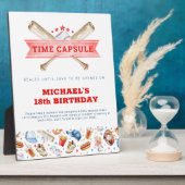 野球第1期バースデータイムカプセルのサイン フォトプラーク (側面)