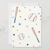 野球第1期バースデーパーティー打者 招待状 (裏面)