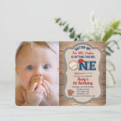 野球第1期バースデーフォト招待状 招待状 (スタンド正面)