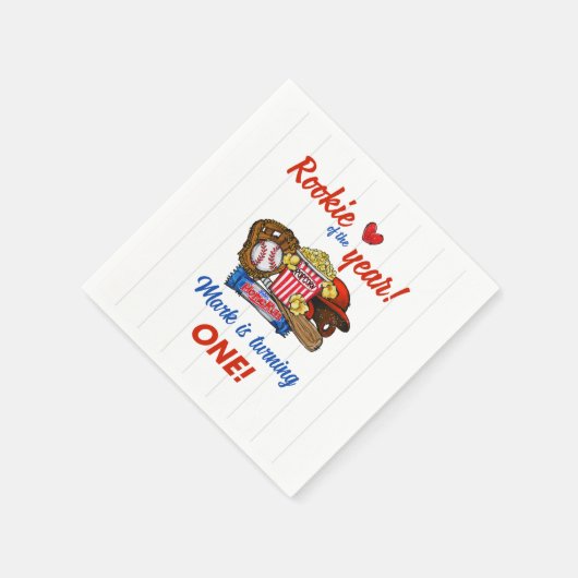 野球第1期パーティーナプキンス スタンダードカクテルナプキン (角)