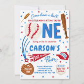 野球第1期ホーム走バースデーパーティー 招待状 (正面)