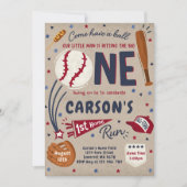 野球第1期ホーム走バースデーパーティー 招待状 (正面)