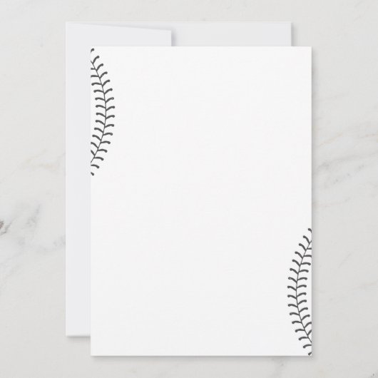 野球第1期ヴィンテージルーキーパーティー 招待状 (裏面)