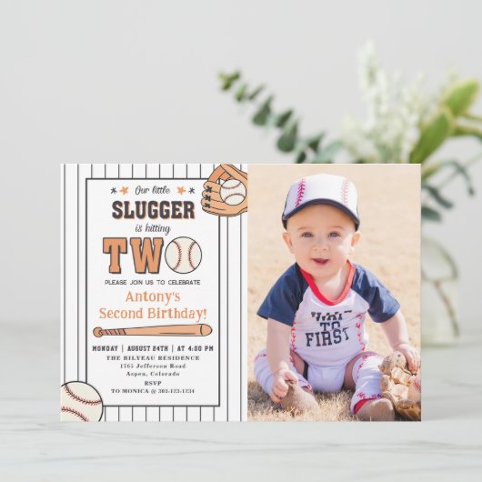 野球第2期バースデーヴィンテージルーキーパーティー 招待状 (スタンド正面)