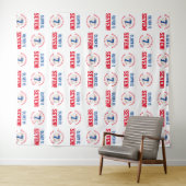 野球第7誕生日少年 | ステップ繰り返し背景 タペストリー (インサイチュ(横))