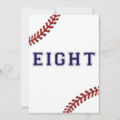 野球第8誕生日招待状 招待状 (裏面)