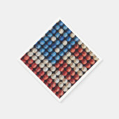 野球米国国旗 スタンダードカクテルナプキン (角)