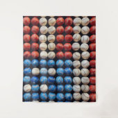 野球米国国旗 タペストリー (正面)