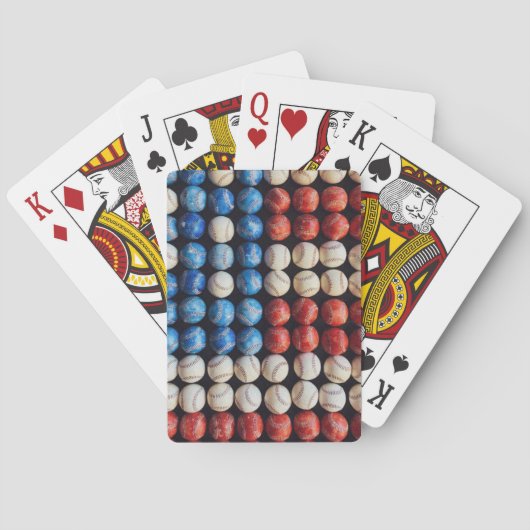 野球米国国旗 トランプ (裏面)