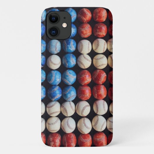 野球米国国旗 Case-Mate iPhoneケース (裏面)
