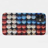 野球米国国旗 Case-Mate iPhoneケース (裏面(横))