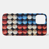 野球米国国旗 Case-Mate iPhoneケース (裏面 (横))