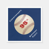 野球紙ナプキンス第95回バースデーパーティー スタンダードカクテルナプキン (正面)