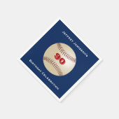 野球紙ナプキンス、誕生日パーティー、任意の年齢 スタンダードカクテルナプキン (角)