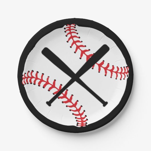 野球紙プレート ペーパープレート (正面)