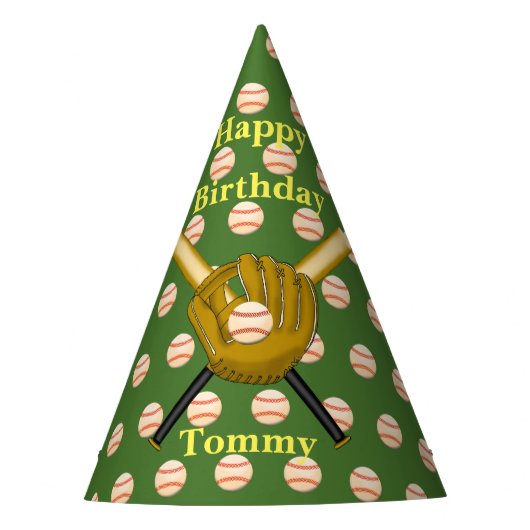 野球紙帽子 パーティーハット (正面)