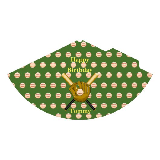 野球紙帽子 パーティーハット (正面)