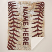 野球素晴らし好きの野球の贈り物 シェルパブランケット (正面)