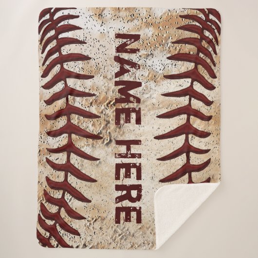 野球素晴らし好きの野球の贈り物 シェルパブランケット (正面)