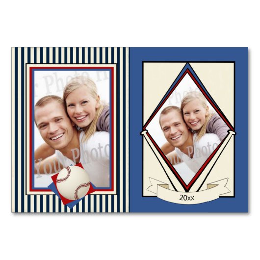 野球結婚のトレーディングカード テーブルナンバー (正面)