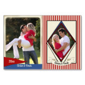 野球結婚のトレーディングカード テーブルナンバー (正面)