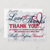 野球結婚サンキューカード2-HOWARD結婚 ポストカード (正面/裏面)