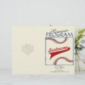 野球結婚式 プログラム (スタンド正面)