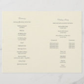 野球結婚式 プログラム (裏面)