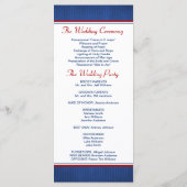 野球結婚式 プログラム (裏面)