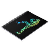 野球要素スポーツ野球選手 ノートブック (左側)