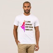 野球見てるネコ Tシャツ (正面フル)