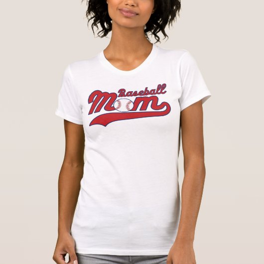 野球観戦ママのウェア Tシャツ (正面)