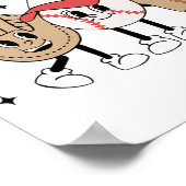 野球試合日ヴィンテージマザーズ日女性男輝 ポスター (角)