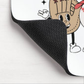 野球試合日ヴィンテージマザーズ日女性男輝 マウスパッド (コーナー)