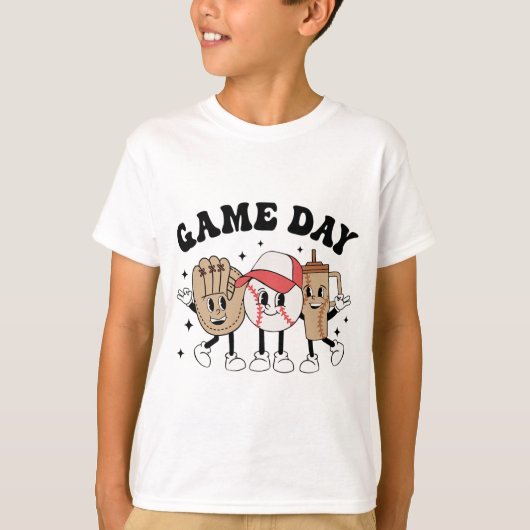 野球試合日ヴィンテージマザーズ日女性男輝 Tシャツ (正面)