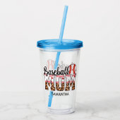 野球誇りを持ったのママ – Game Day Favast アクリルタンブラー (裏面)