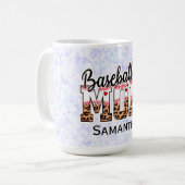 野球誇りを持ったのママ – Game Day Favast コーヒーマグカップ (正面左)