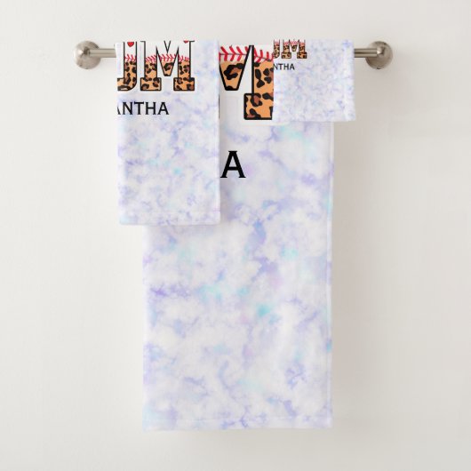 野球誇りを持ったのママ – Game Day Favast バスタオルセット (インサイチュ)