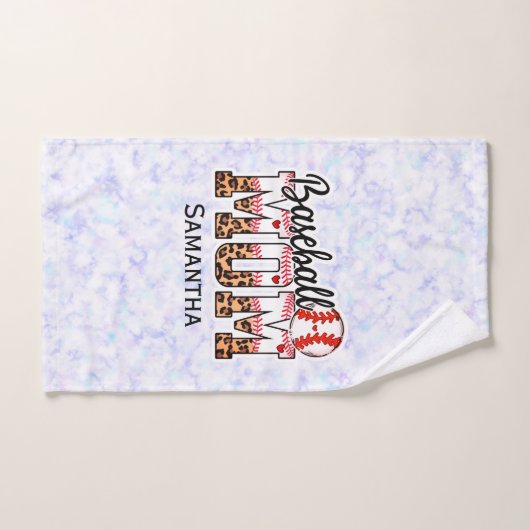 野球誇りを持ったのママ – Game Day Favast バスタオルセット (ハンドタオル)
