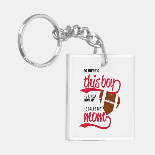 野球誇りを持ったの母 キーホルダー (正面左)