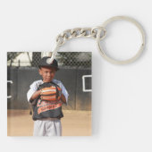 野球誇りを持ったの母 キーホルダー (裏面)