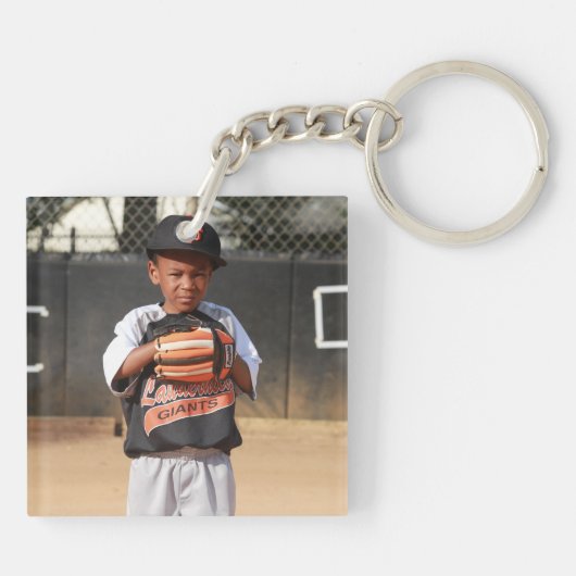 野球誇りを持ったの母 キーホルダー (裏面)