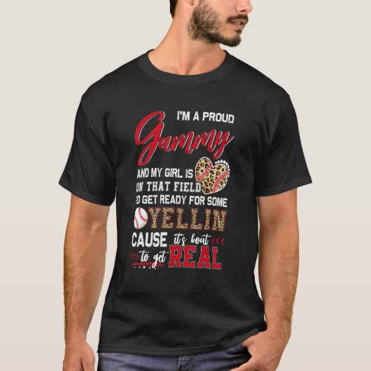 野球誇りを持ったゲーミー野球家族マッチング Tシャツ (正面)