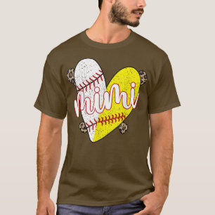 野球誇りを持ったソフトボール耳祖母Tシャツ Tシャツ