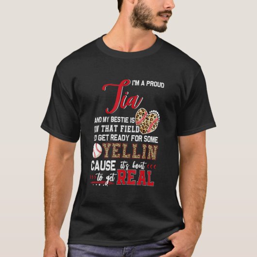 野球誇りを持ったチーム野球家族マッチング Tシャツ (正面)