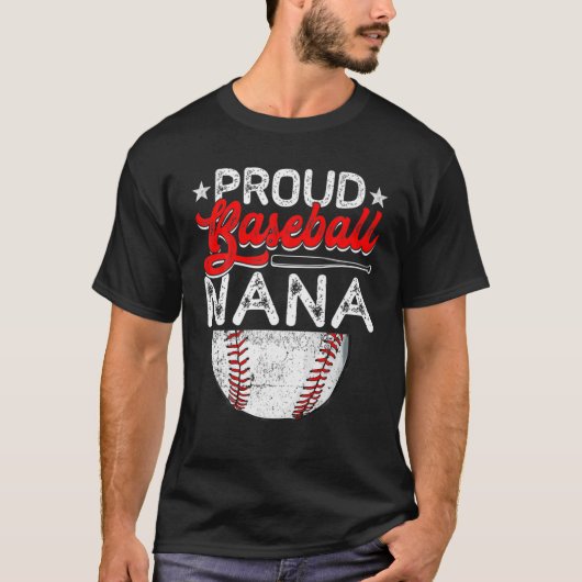 野球誇りを持った奈々母の日スポーツ恋人ママ Tシャツ (正面)