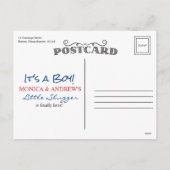 野球誕生写真発表葉書 シーズンポストカード (裏面)