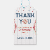 野球誕生日ありがとう ギフトタグ (正面)